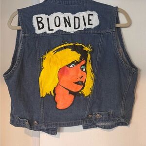 Expressions Denim Vest w/ Unique Blondie Design